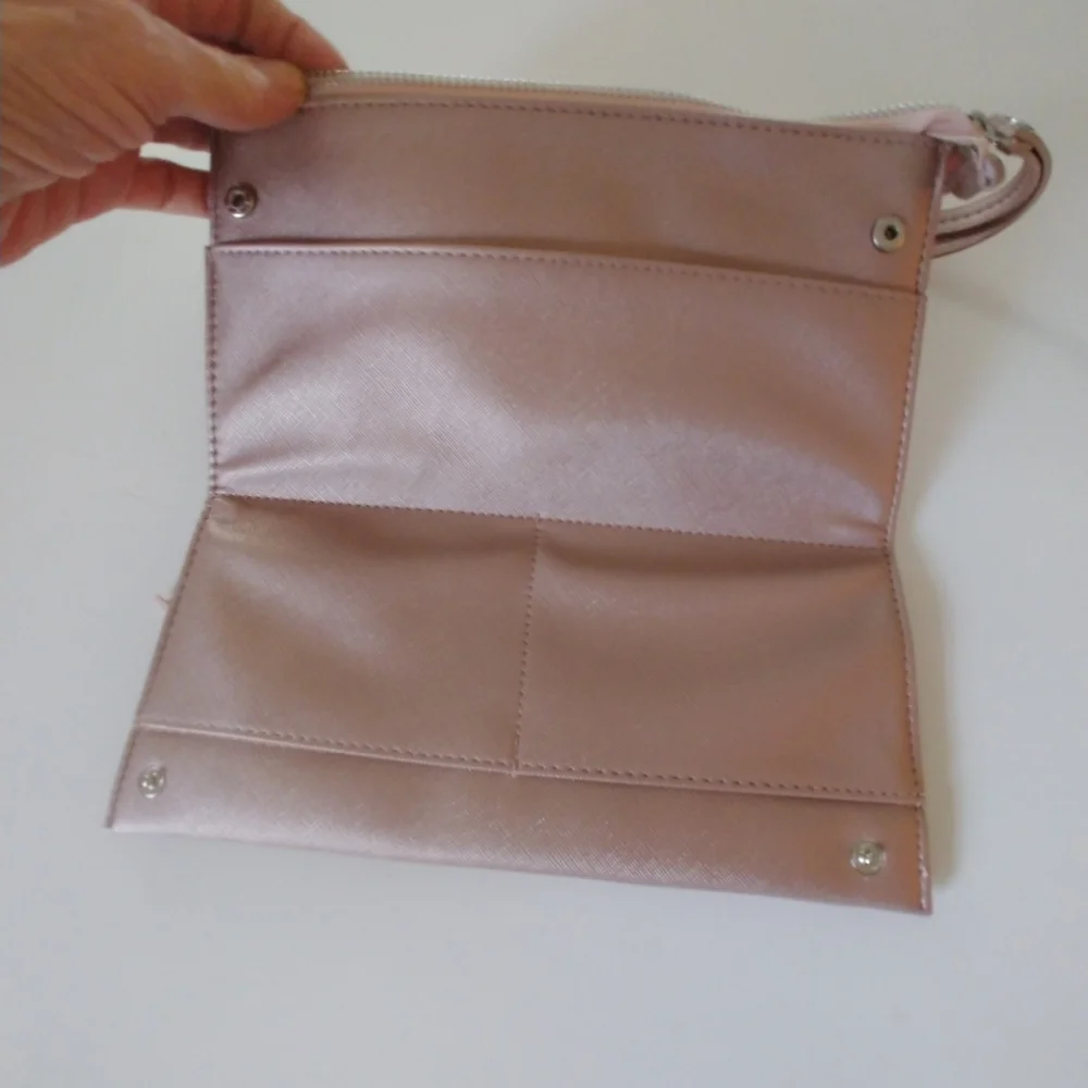 Metallic Rose/Gold Cosmetic Bag/clutch